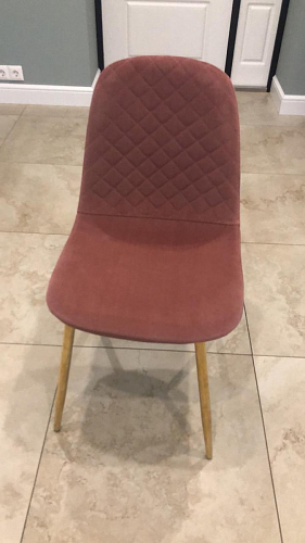 Стул на металлокаркасе Dabl wine red фото покупателя 73