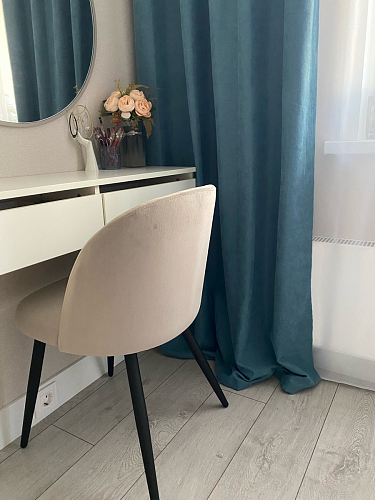 Стул на металлокаркасе Gabi 1 beige / black фото покупателя 487