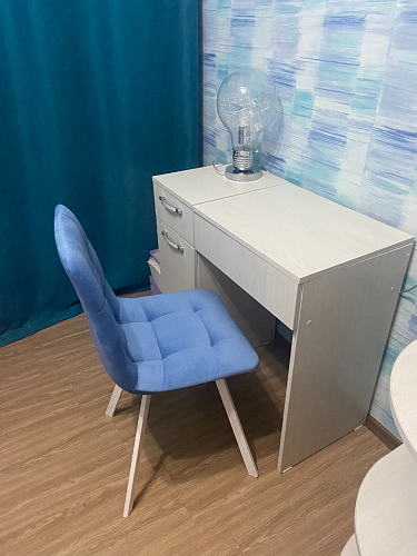 Стул на металлокаркасе Чилли зеленый / черный фото покупателя 1017