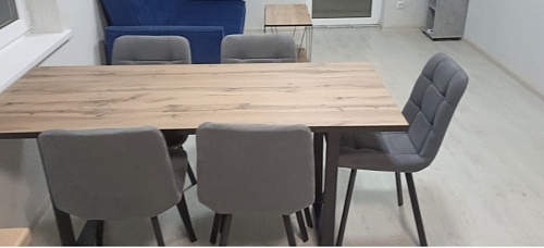 Комплект из "Стул на металлокаркасе Чилли розовый / черный каркас" 2 шт. фото покупателя 527