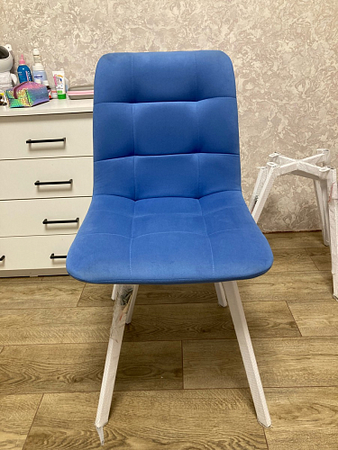 Стул на металлокаркасе Чилли К кирпичный / черный фото покупателя 578