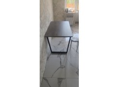 Стол Лота Лофт 140 25 мм черный матовый / бетон фото покупателя 940