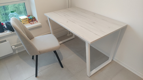 Деревянный стол Лота Лофт 140х80 дуб крафт табачный / черный матовый фото покупателя 979