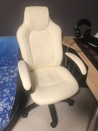 Компьютерное кресло Kadis коричневое / бежевое фото покупателя 75