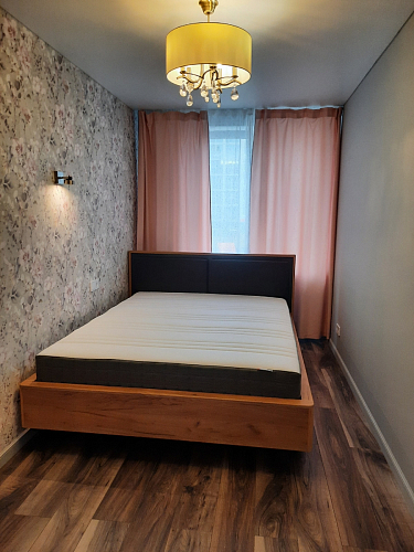 Двуспальная кровать Клауд 160х200 парящая дуб крафт золотой / антрацит фото покупателя 267