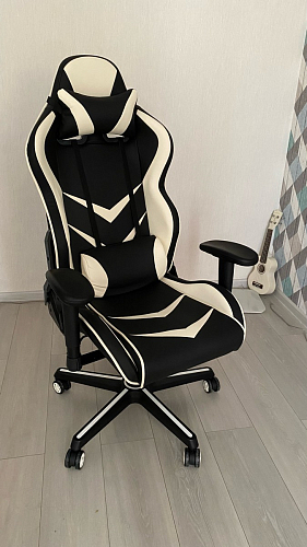 Компьютерное кресло Racer черное / бежевое фото покупателя 27