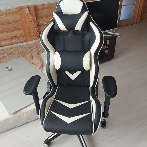 Компьютерное кресло Racer черное / оранжевое фото покупателя 114