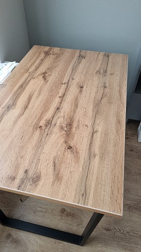 Стол раскладной Лота Лофт 120 25 мм юта / черный матовый фото покупателя 855