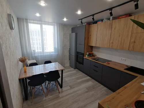 Деревянный стол Лота Лофт 140х80 черный матовый / бетон светлый фото покупателя 408