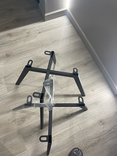 Стул на металлокаркасе Чилли синяя ткань / белый фото покупателя 913