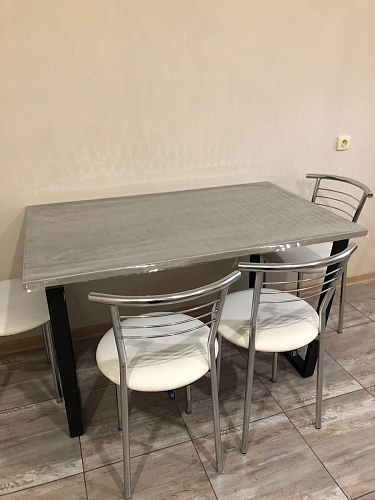 Деревянный стол Лота Лофт 140х80 черный матовый / бетон светлый фото покупателя 759