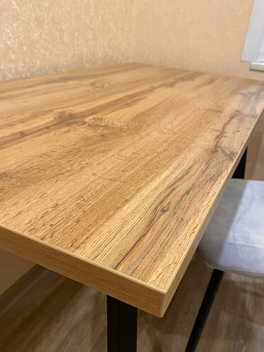 Стол Тринити Лофт 120 32 мм бетон / черный матовый фото покупателя 384