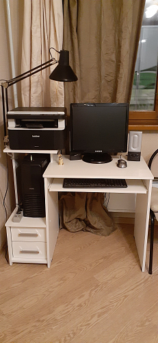 Компьютерный стол Джаз-24 правый дуб сонома фото покупателя 153