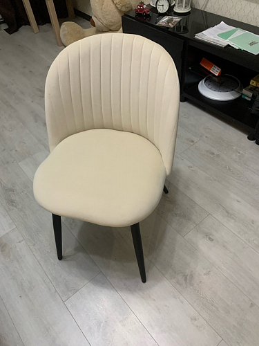 Стул на металлокаркасе Gabi latte / gold / black фото покупателя 907