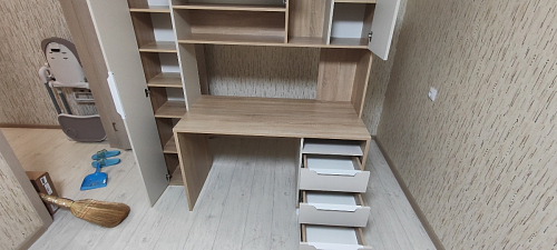 Компьютерный стол Комфорт 12.95 N дуб сонома / темно-серый фото покупателя 52