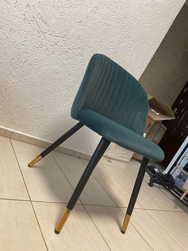 Стул на металлокаркасе Gabi 1 темно-серый / черный фото покупателя 104