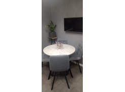 Стул на металлокаркасе Чилли светло-серый / черный фото покупателя 450