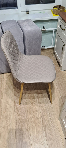 Стул на металлокаркасе Capri dark beige / white фото покупателя 74
