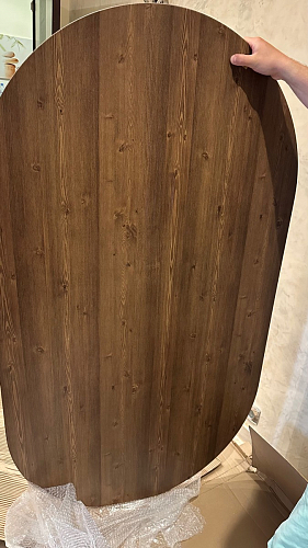 Деревянный стол Барон О 200 х 90 белая пленка шагрень / белый фото покупателя 57