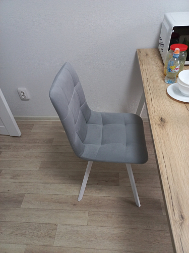 Комплект из "Стул на металлокаркасе Чилли розовый / черный каркас" 2 шт. фото покупателя 1427