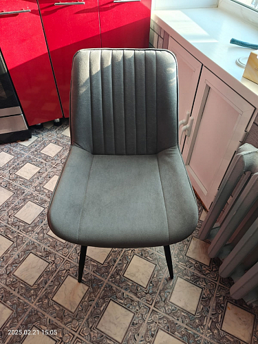 Комплект стульев Вейв 4 шт светло-серый / черный фото покупателя 341