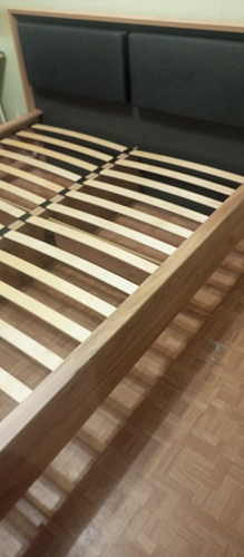 Двуспальная кровать Клауд 160х200 парящая дуб крафт золотой / антрацит фото покупателя 96