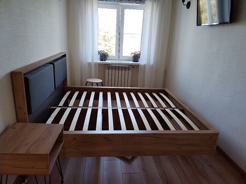 Двуспальная кровать Клауд 160х200 парящая дуб крафт золотой / антрацит фото покупателя 51