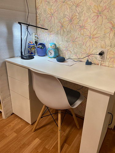 Стул Cindy Eames mod. 001 white / natural фото покупателя 34