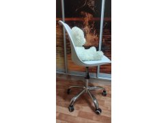 Компьютерное кресло Kolin с подушкой clear / white фото покупателя 200