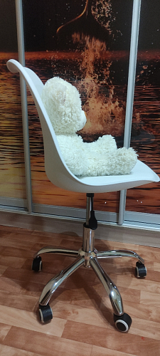 Компьютерное кресло Kolin с подушкой clear / white фото покупателя 200