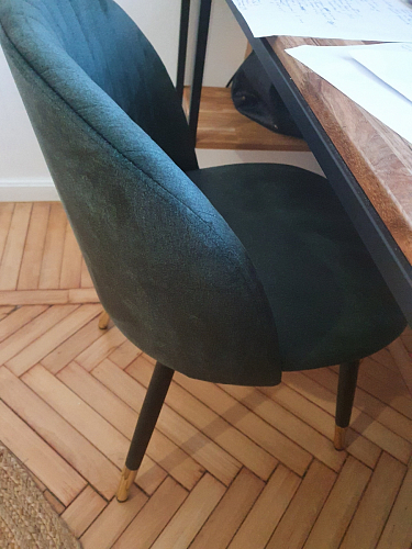 Стул на металлокаркасе Gabi green / black / silver фото покупателя 47