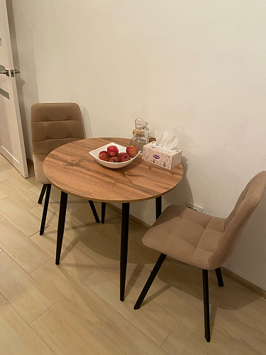 Стул на металлокаркасе Чилли зеленый / черный фото покупателя 927