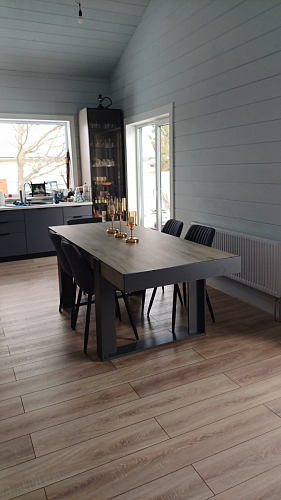 Стул на металлокаркасе Седа К латте / черный фото покупателя 156