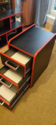 Тумба Ханна черная / красная  - Уцененный экземпляр фото покупателя 113