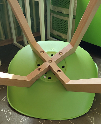 Стул Bonuss blue / wooden legs фото покупателя 87