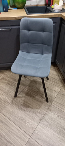 Стул на металлокаркасе Чилли зеленый / черный фото покупателя 1350