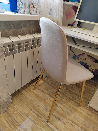 Стул на металлокаркасе Dabl 01 champagne / gold фото покупателя 130