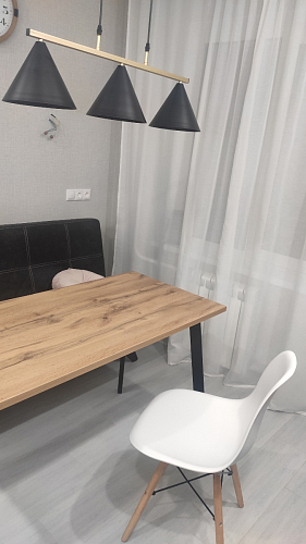 Стол Тринити Лофт 120 32 мм бетон / черный матовый фото покупателя 492