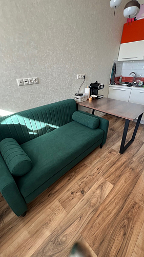 Стол раскладной Лота Лофт 120 25 мм юта / черный матовый фото покупателя 755