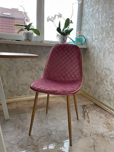 Стул на металлокаркасе Capri голубой фото покупателя 26