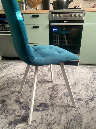 Стул на металлокаркасе Чилли зеленый / белый каркас фото покупателя 487