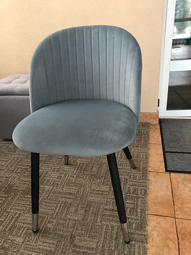 Стул на металлокаркасе Gabi dark beige / black / silver фото покупателя 481