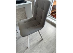 Стул на металлокаркасе Чилли синяя ткань / белый фото покупателя 352