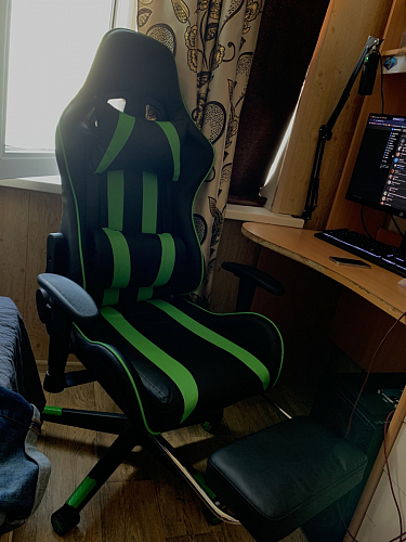 Компьютерное кресло Corvet black / blue фото покупателя 2