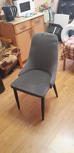 Стул на металлокаркасе Kora dark gray / black фото покупателя 231