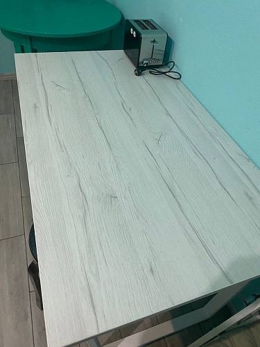 Деревянный стол Лота Лофт 140х80 черный матовый / бетон светлый фото покупателя 147