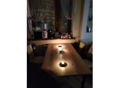 Деревянный стол Лота Лофт 120(160)х75 черный матовый / бетон светлый фото покупателя 359