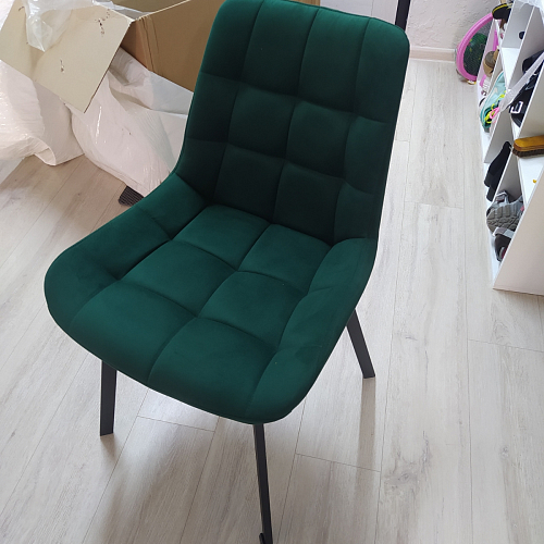 Стул на металлокаркасе Челси бежевый / черный фото покупателя 65