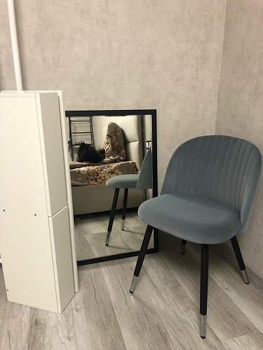 Стул на металлокаркасе Gabi 1 light purple / black / gold фото покупателя 134