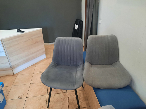 Стул на металлокаркасе Седа 360 К латте (velutto 08) / белый фото покупателя 169